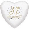 37. narozeniny balónek srdce