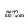 Foil balloon garland - HAPPY BIRTHDAY - 40 cm - silver