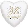 38. narozeniny balónek srdce