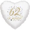 62. narozeniny balónek srdce