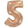 Balloon foil numerals rose gold - Rose Gold 115 cm - 2 or 5