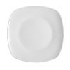 Shallow square plate, white 24 cm - Mona collection