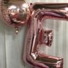 Foliový balónek koule růžovo-zlatá 38cm