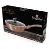 Pánev hluboká s mramorovým povrchem a poklicí 24 cm Rosegold Metallic Line