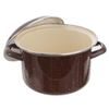 Kastrol smalt BROWN LEM 2,5 l+poklice