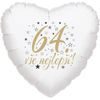 64. narodeninový balónik srdce