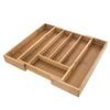 Bamboo sliding sideboard - 26/40x35,5x4,5 cm