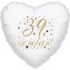 Srdcový balónik na 39. narodeniny