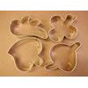 Set of dough cutters - leaves