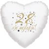 28. narozeniny balónek srdce