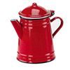 Smaltovaná kanvica na kávu 1l - červená