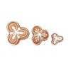 Set of dough cutters - Three-leaf clovers plain