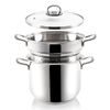 Rozsdamentes acél tésztafőző edény ANETT 6 l, 3 részes