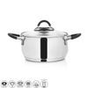 DALIE Stainless Steel Casserole 2.6 L with Glass Lid