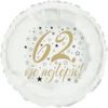 62. narozeniny balónek kruh