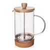 Glass/stainless steel/bamboo coffee pot CORK 1 l