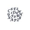 Cutter Alphabet + numbers upper case italics