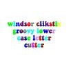 Cutter Alphabet lower caser Groovy with an ejector (plump)