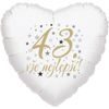 43. narozeniny balónek srdce