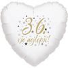 36. narozeniny balónek srdce
