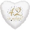 42. narozeniny balónek srdce Balobky.cz
