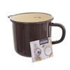 Brown Enamel Mug with Spout, 12 cm