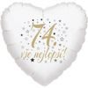 74. narozeniny balónek srdce