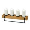 Wooden Advent candle holder 48x14 cm