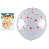 balónek nafukovací 12ks sáček transparent potisk 30cm 8000143