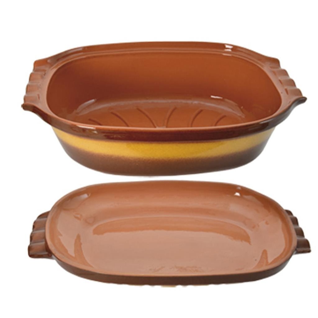 Pekáč keramika glazura s víkem 6 l | ORION domácí potřeby | Pekáče | Dometa  | kvalitní domácí potřeby