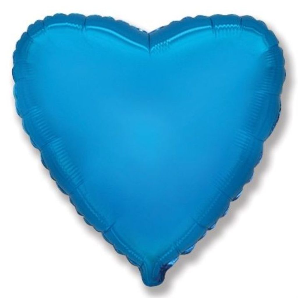 Balón foliový 45 cm Srdce modré | FLEXMETAL | Balónky | Dometa | kvalitní  domácí potřeby