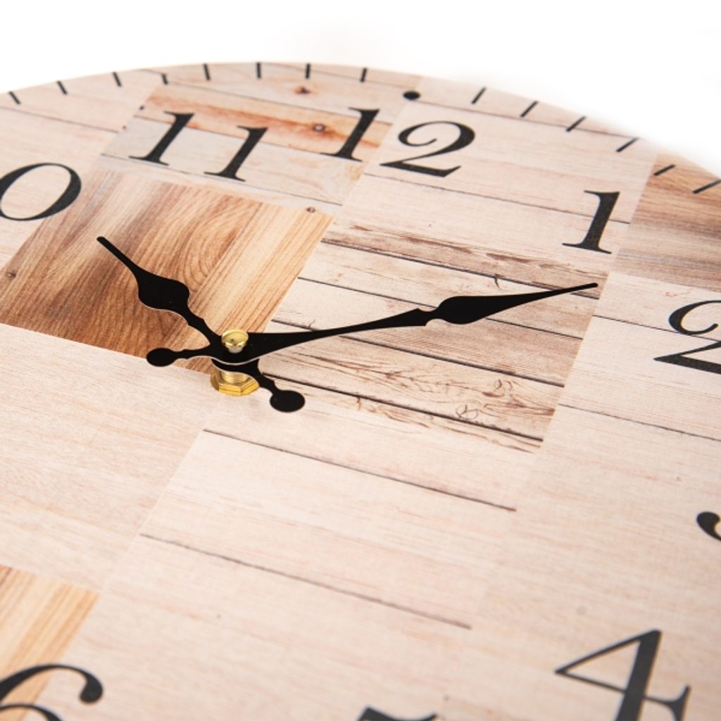 Hodiny nástěnné Dřevo pr. 33,5 cm | Nástěnné hodiny | Dometa | kvalitní  domácí potřeby