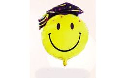 Foil Smiley Balloon - Graduation 95 cm