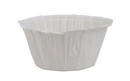 Baking cases for muffins self-supporting - white 50 pc.