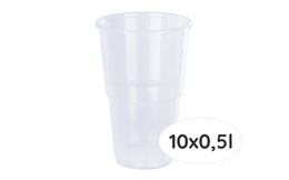 Beer cup 0,5 l - 10 pcs