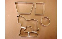 Set of dough cutters - Horse waggon