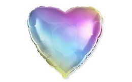 Rainbow Heart Foil Balloon - 45cm