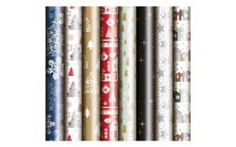 Wrapping paper - Christmas motifs - roll 500x70 cm - mix no.7