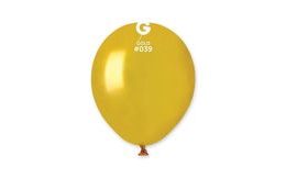 Mini Latex Balloon - 13 cm – Metallic Gold, 1 Piece