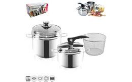 PROFI Pressure Cooker Stainless Steel 5 l + 3.5 l Duo