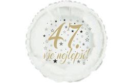 2. narozeniny modrý slon kruh foliový balónek