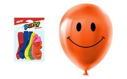 balónek nafukovací 12ks sáček smile 23 cm mix 8000108