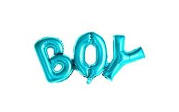 Balón foliový Boy, 67x29 cm, modrý (NELZE PLNIT HELIEM)
