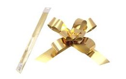 stahovací stuha zlatá metal 2/50 5660088