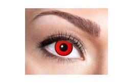 Contact lenses - red with black stripe - Halloween