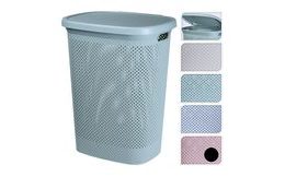 Koš na prádlo plastový 60 litrů růžová