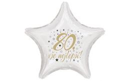 80. narozeniny balónek hvězda
