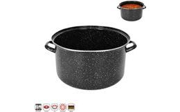 Brown Enamelled Casserole LEM 15 l