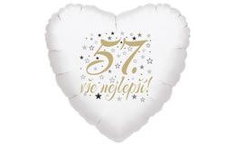 57. narozeniny balónek srdce