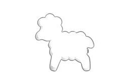 Dierkovač na ovce - 5x4,5 cm